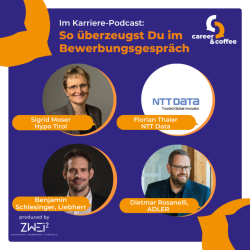 Im Karrierepodcast - career & coffee: So überzeugst Du im Bewerbungsgespräch